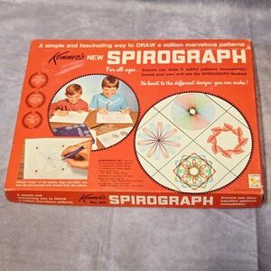 Vintage Kenner Spirograph Drawing Kit-Missing Pens